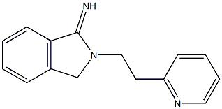 2-[2-(pyridin-2-yl)ethyl]-2,3-dihydro-1H-isoindol-1-imine Structure