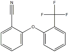 2-[2-(trifluoromethyl)phenoxy]benzonitrile Structure