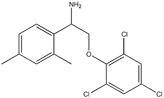 2-[2-amino-2-(2,4-dimethylphenyl)ethoxy]-1,3,5-trichlorobenzene 구조식 이미지