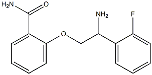 2-[2-amino-2-(2-fluorophenyl)ethoxy]benzamide Structure