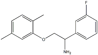 2-[2-amino-2-(3-fluorophenyl)ethoxy]-1,4-dimethylbenzene 구조식 이미지