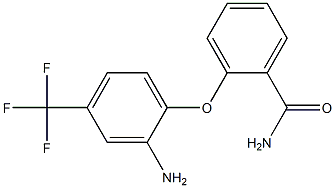 2-[2-amino-4-(trifluoromethyl)phenoxy]benzamide 구조식 이미지