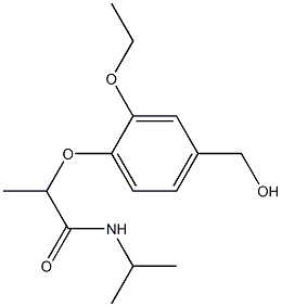 2-[2-ethoxy-4-(hydroxymethyl)phenoxy]-N-(propan-2-yl)propanamide 구조식 이미지