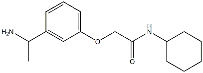 2-[3-(1-aminoethyl)phenoxy]-N-cyclohexylacetamide 구조식 이미지