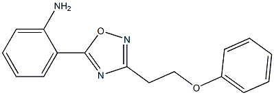 2-[3-(2-phenoxyethyl)-1,2,4-oxadiazol-5-yl]aniline 구조식 이미지