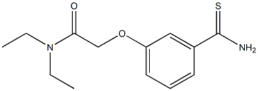 2-[3-(aminocarbonothioyl)phenoxy]-N,N-diethylacetamide Structure