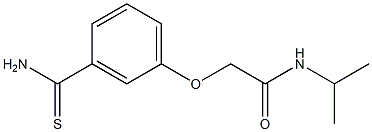 2-[3-(aminocarbonothioyl)phenoxy]-N-isopropylacetamide Structure