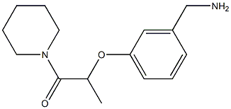 2-[3-(aminomethyl)phenoxy]-1-(piperidin-1-yl)propan-1-one Structure