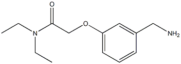 2-[3-(aminomethyl)phenoxy]-N,N-diethylacetamide Structure