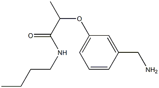 2-[3-(aminomethyl)phenoxy]-N-butylpropanamide 구조식 이미지