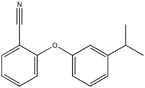 2-[3-(propan-2-yl)phenoxy]benzonitrile 구조식 이미지