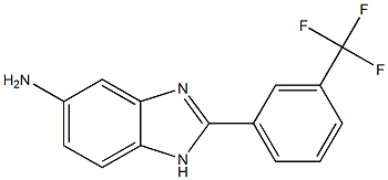 2-[3-(trifluoromethyl)phenyl]-1H-1,3-benzodiazol-5-amine 구조식 이미지