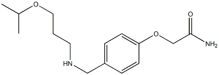 2-[4-({[3-(propan-2-yloxy)propyl]amino}methyl)phenoxy]acetamide 구조식 이미지