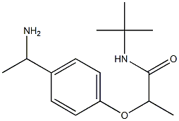 2-[4-(1-aminoethyl)phenoxy]-N-tert-butylpropanamide Structure