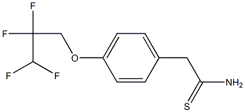 2-[4-(2,2,3,3-tetrafluoropropoxy)phenyl]ethanethioamide Structure