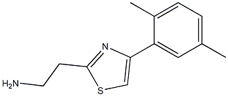 2-[4-(2,5-dimethylphenyl)-1,3-thiazol-2-yl]ethanamine 구조식 이미지