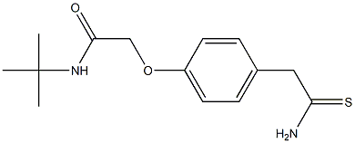 2-[4-(2-amino-2-thioxoethyl)phenoxy]-N-(tert-butyl)acetamide 구조식 이미지
