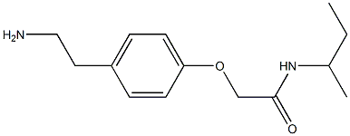 2-[4-(2-aminoethyl)phenoxy]-N-(sec-butyl)acetamide Structure