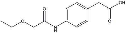 2-[4-(2-ethoxyacetamido)phenyl]acetic acid 구조식 이미지