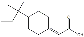 2-[4-(2-methylbutan-2-yl)cyclohexylidene]acetic acid 구조식 이미지