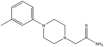 2-[4-(3-methylphenyl)piperazin-1-yl]ethanethioamide Structure