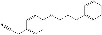 2-[4-(3-phenylpropoxy)phenyl]acetonitrile Structure