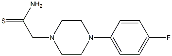 2-[4-(4-fluorophenyl)piperazin-1-yl]ethanethioamide Structure
