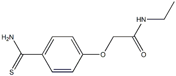 2-[4-(aminocarbonothioyl)phenoxy]-N-ethylacetamide 구조식 이미지