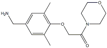 2-[4-(aminomethyl)-2,6-dimethylphenoxy]-1-(morpholin-4-yl)ethan-1-one Structure