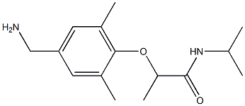 2-[4-(aminomethyl)-2,6-dimethylphenoxy]-N-(propan-2-yl)propanamide Structure