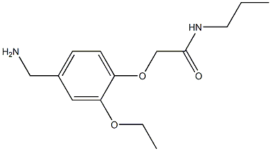 2-[4-(aminomethyl)-2-ethoxyphenoxy]-N-propylacetamide Structure