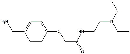 2-[4-(aminomethyl)phenoxy]-N-[2-(diethylamino)ethyl]acetamide 구조식 이미지