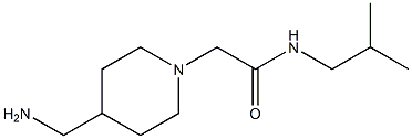 2-[4-(aminomethyl)piperidin-1-yl]-N-(2-methylpropyl)acetamide 구조식 이미지