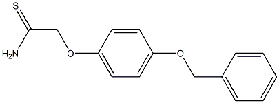 2-[4-(benzyloxy)phenoxy]ethanethioamide 구조식 이미지