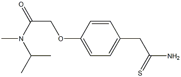 2-[4-(carbamothioylmethyl)phenoxy]-N-methyl-N-(propan-2-yl)acetamide Structure