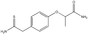 2-[4-(carbamothioylmethyl)phenoxy]propanamide 구조식 이미지