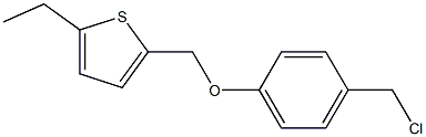 2-[4-(chloromethyl)phenoxymethyl]-5-ethylthiophene 구조식 이미지