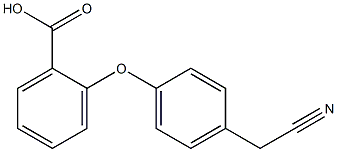 2-[4-(cyanomethyl)phenoxy]benzoic acid Structure