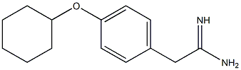2-[4-(cyclohexyloxy)phenyl]ethanimidamide Structure