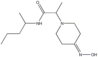 2-[4-(hydroxyimino)piperidin-1-yl]-N-(pentan-2-yl)propanamide 구조식 이미지