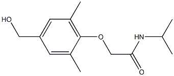 2-[4-(hydroxymethyl)-2,6-dimethylphenoxy]-N-(propan-2-yl)acetamide Structure