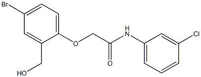 2-[4-bromo-2-(hydroxymethyl)phenoxy]-N-(3-chlorophenyl)acetamide 구조식 이미지