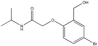 2-[4-bromo-2-(hydroxymethyl)phenoxy]-N-(propan-2-yl)acetamide Structure