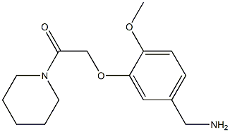 2-[5-(aminomethyl)-2-methoxyphenoxy]-1-(piperidin-1-yl)ethan-1-one Structure