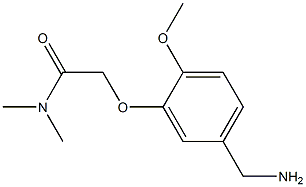 2-[5-(aminomethyl)-2-methoxyphenoxy]-N,N-dimethylacetamide Structure