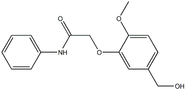 2-[5-(hydroxymethyl)-2-methoxyphenoxy]-N-phenylacetamide Structure