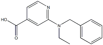 2-[benzyl(ethyl)amino]pyridine-4-carboxylic acid 구조식 이미지