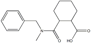 2-[benzyl(methyl)carbamoyl]cyclohexane-1-carboxylic acid Structure