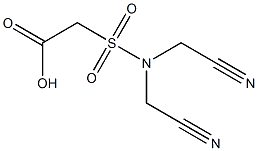 2-[bis(cyanomethyl)sulfamoyl]acetic acid Structure