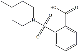 2-[butyl(ethyl)sulfamoyl]benzoic acid Structure